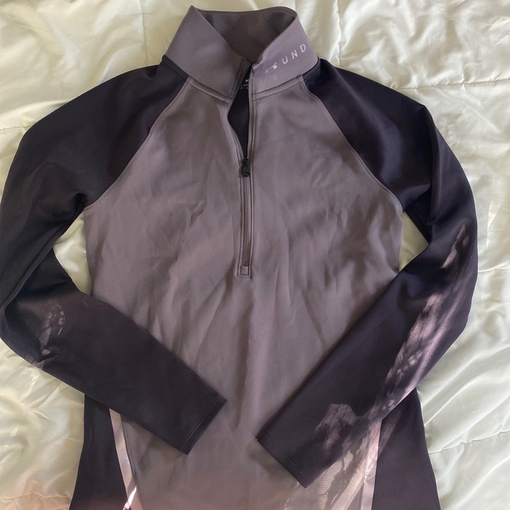 Purple Under Armor Quarter zip pullover